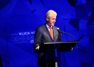 (photo by Joe Schildhorn/BFA.com) President Bill Clinton speaking at Klick Health's Idea Exchange event.