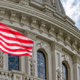 U.S. Capitol dome, Congress, Anerican flag