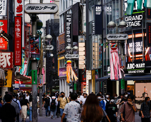 Tokyo, Japan, Shibuya, masks