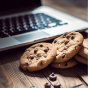 laptop, cookie
